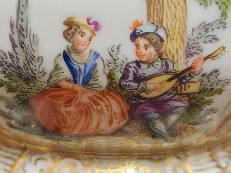 RARE ANTIQUE 19th CENTURY KPM BERLIN PORCELAIN CENSER