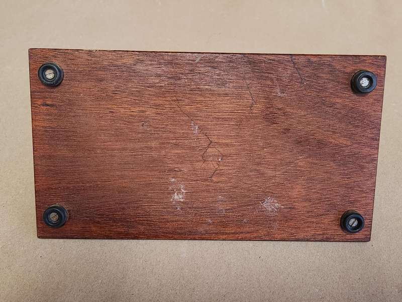 VINTAGE BRASS AND WOOD POSTMASTERS SCALE