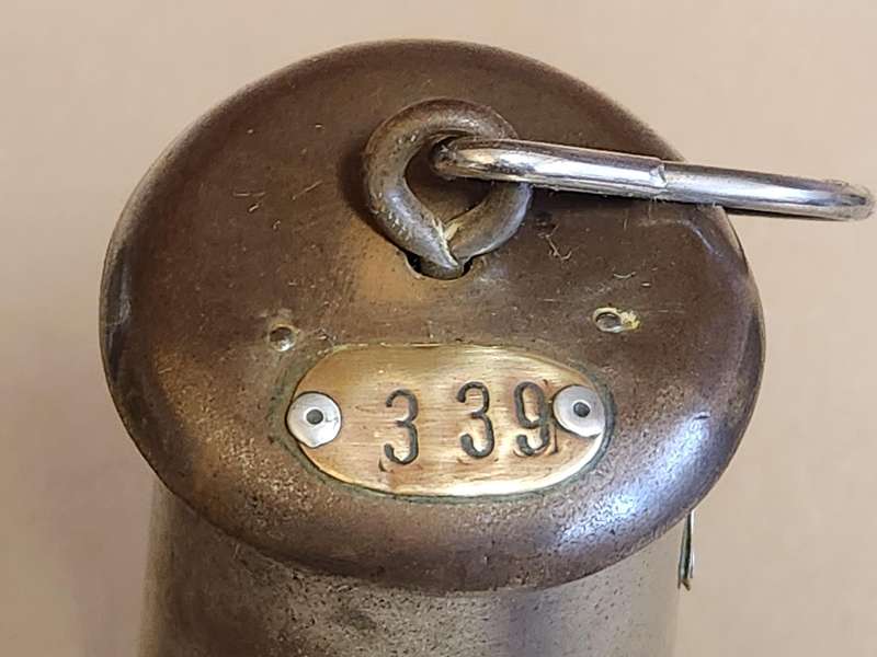 VINTAGE RUTHERFORD G MEF NO 1 WOLF TYPE MINERS LAMP