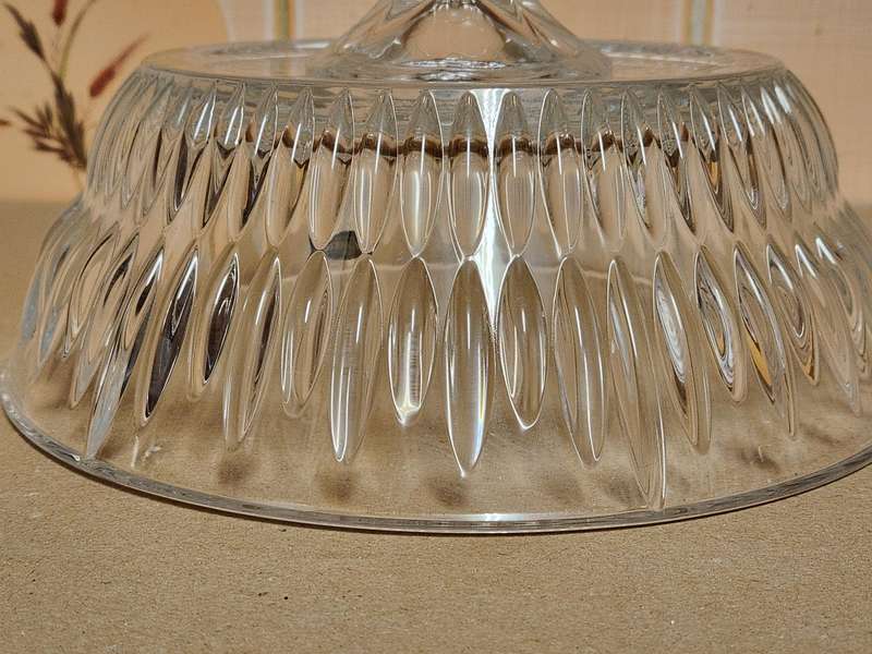 Bohemia Crystalite Czechoslovakia Pedestal Bowl/Centrepiece