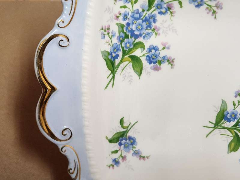 Vintage Royal Albert Bone China Twin Handled Snack Dish