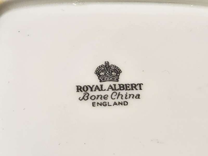 Vintage Royal Albert Bone China Twin Handled Snack Dish