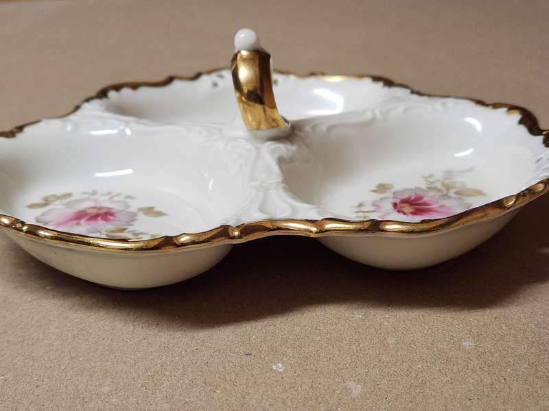 Vintage Alka Bavaria Apoll Model Gold Rimmed Snack Dish 1938-1958