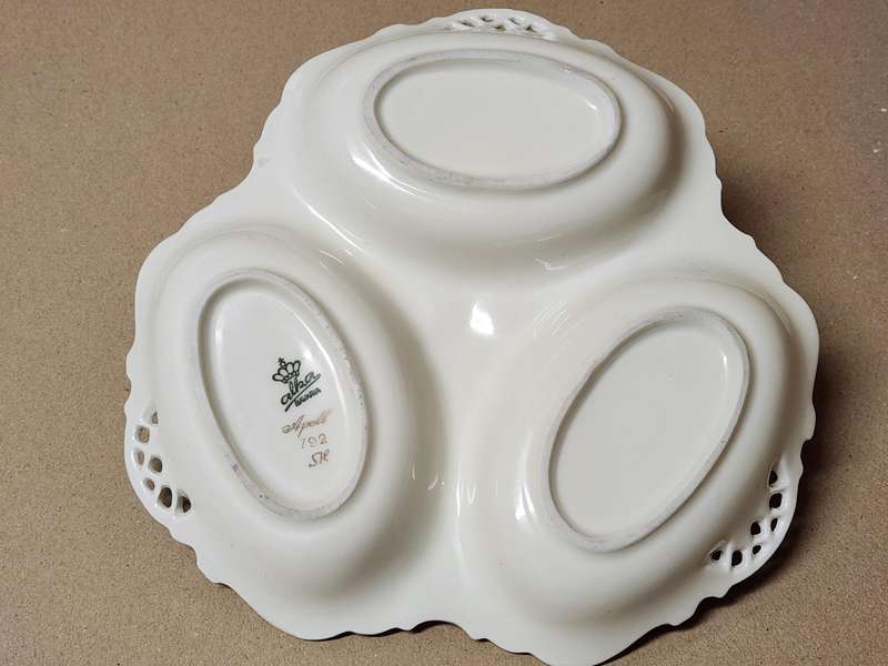 Vintage Alka Bavaria Apoll Model Gold Rimmed Snack Dish 1938-1958