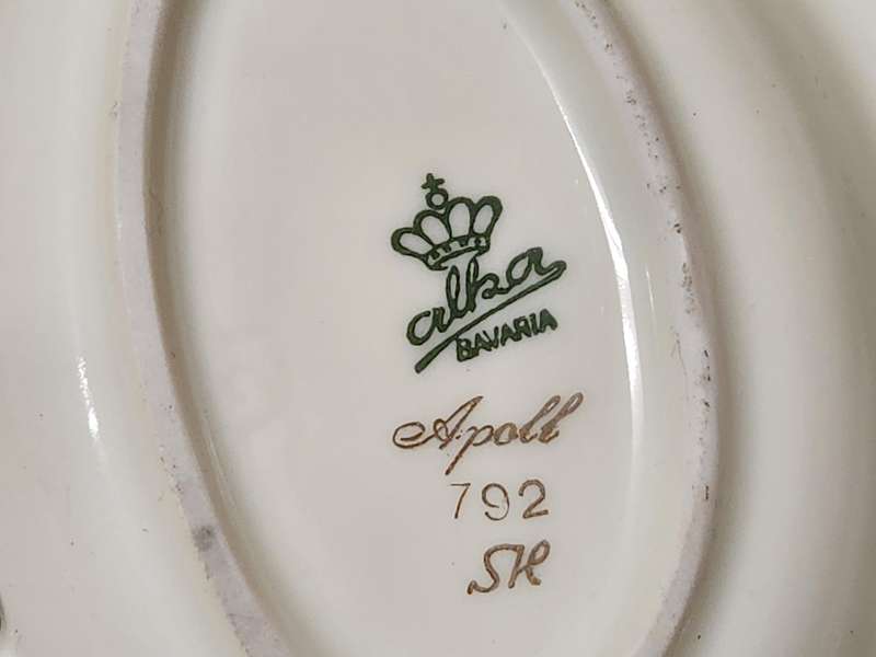 Vintage Alka Bavaria Apoll Model Gold Rimmed Snack Dish 1938-1958