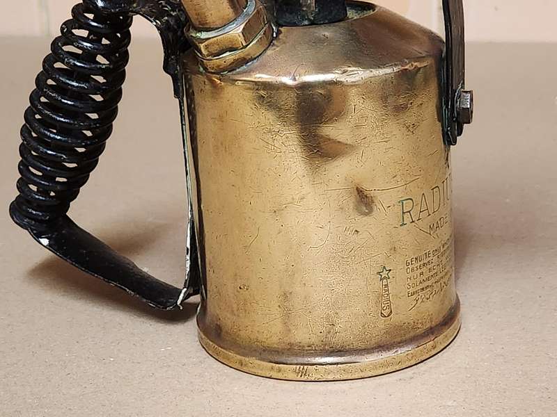 Vintage Radius No 52 Brass Blow Torch