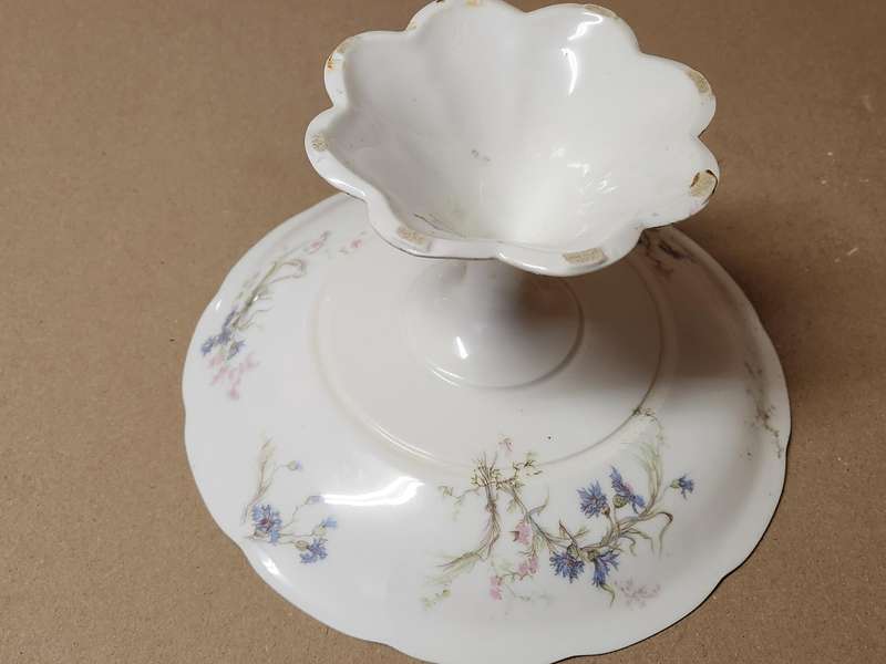 Antique Haviland and Co Limoges France Pedestal Dish