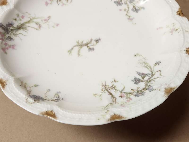 Antique Haviland and Co Limoges France Pedestal Dish