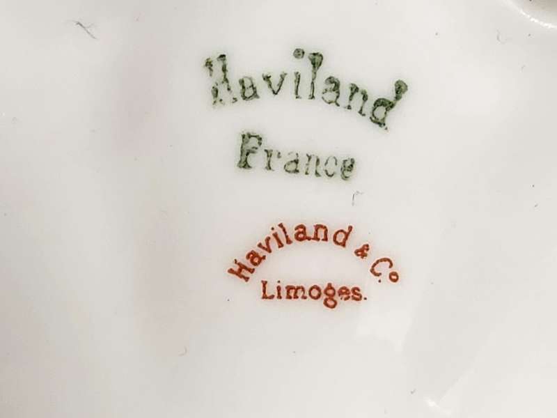 Antique Haviland and Co Limoges France Pedestal Dish