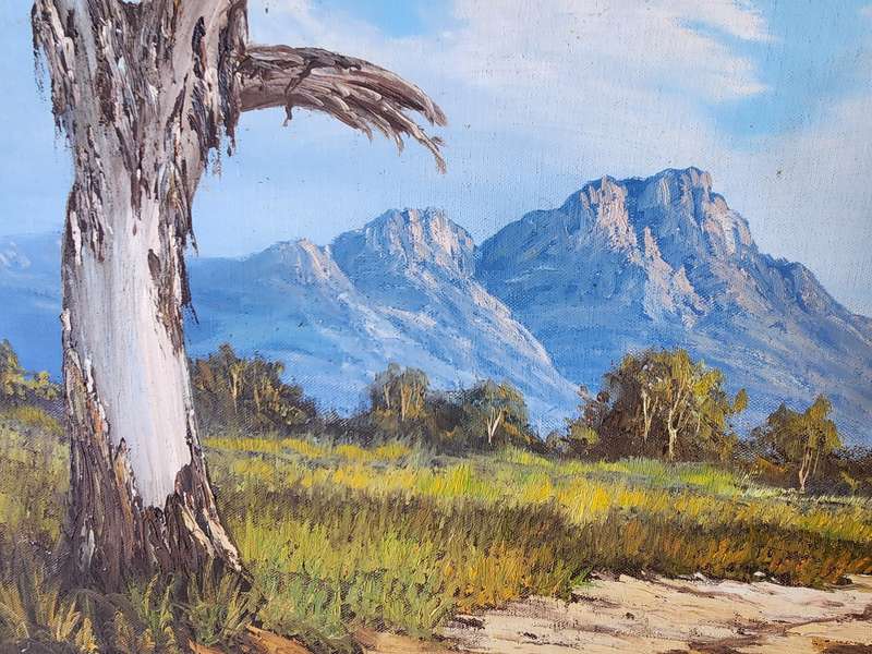 BEAUTIFUL HENRI DU RAND OIL ON BOARD LANDSCAPE PAINTING
