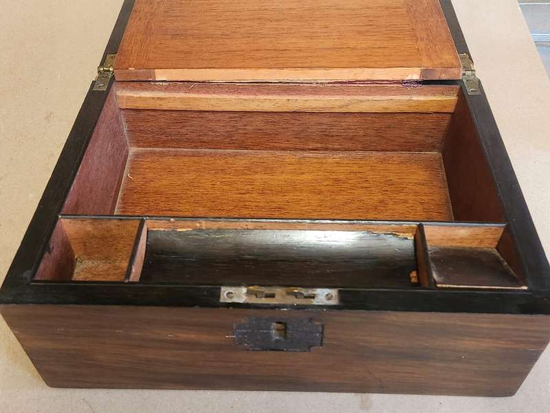 ANTIQUE VICTORIAN WRITING SLOPE BOX