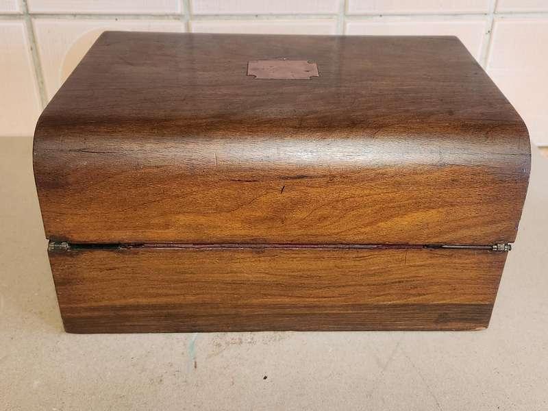 ANTIQUE VICTORIAN WRITING SLOPE BOX