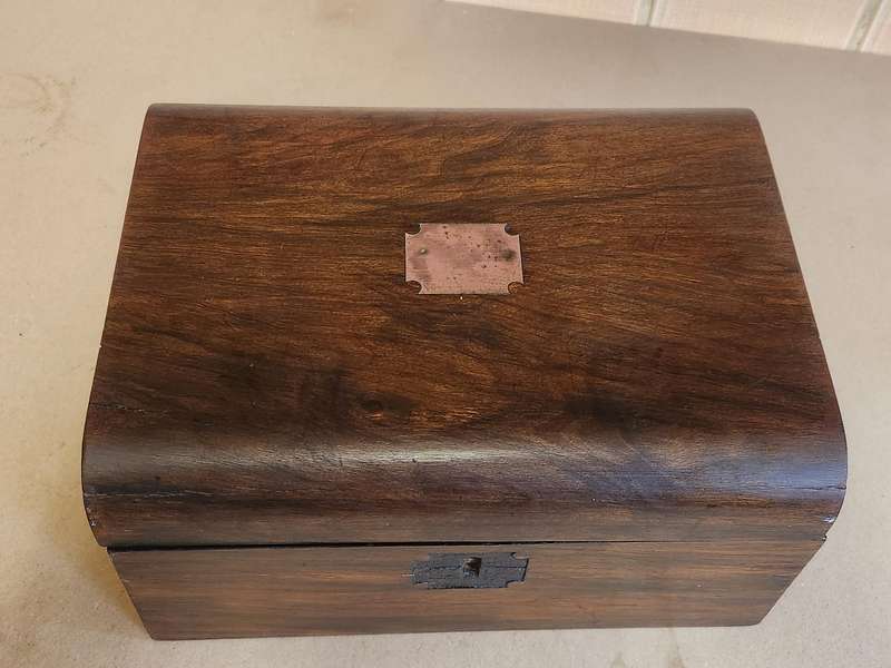 ANTIQUE VICTORIAN WRITING SLOPE BOX