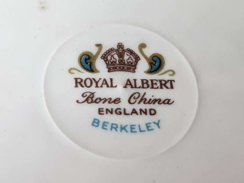 VINTAGE ROYAL ALBERT BONE CHINA BERKELEY TEA TRIO