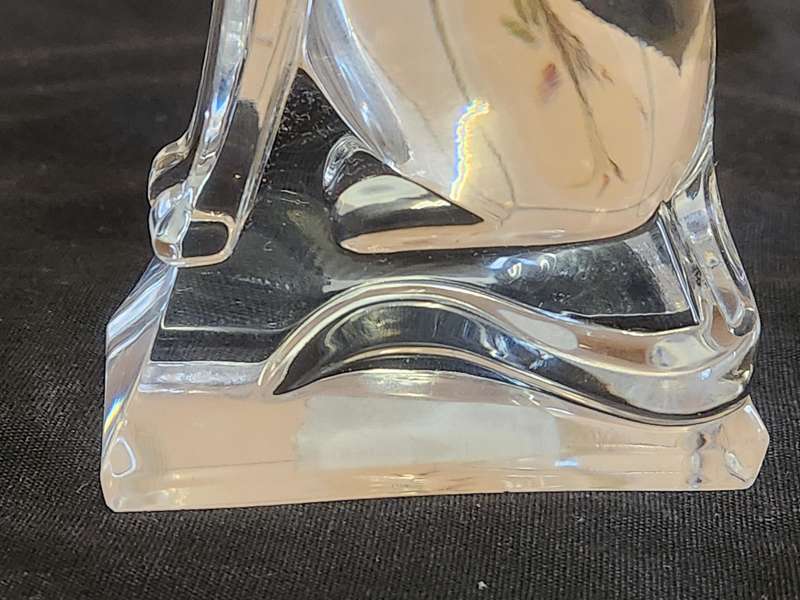 BEAUTIFUL J G DU RAND FRANCE CRYSTAL SPHINX CAT