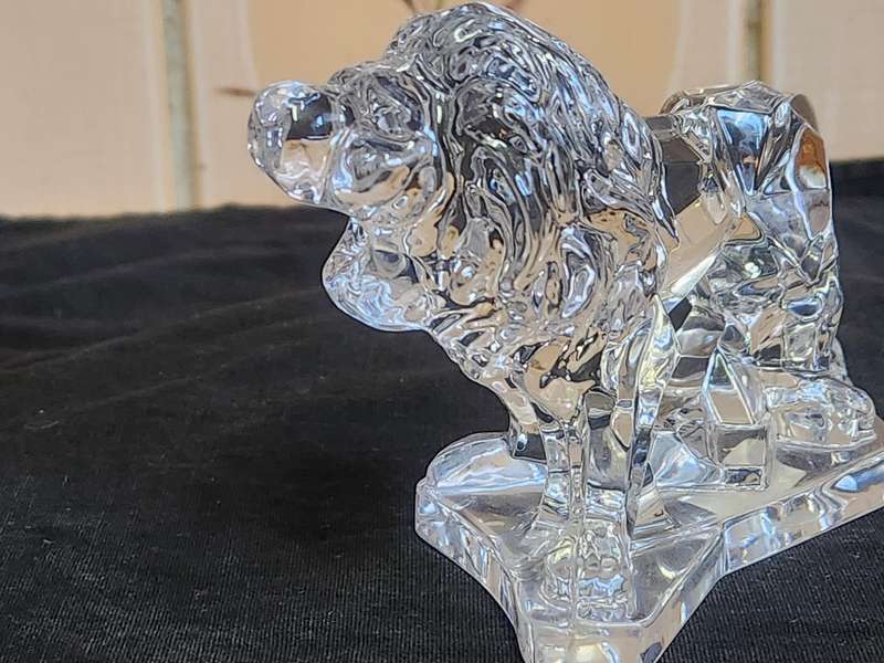 STUNNING CRISTALLO AL PIOMBO CRYSTAL  LION