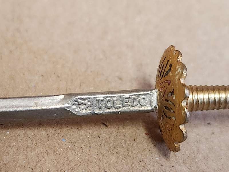 TOLEDO MINIATURE SWORDS SET ON A STAND