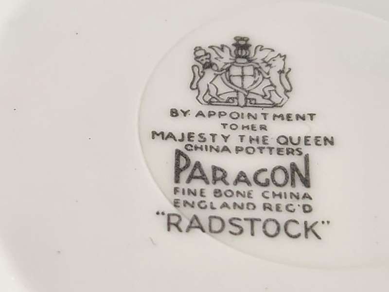 VINTAGE PARAGON FINE BONE CHINA RADSTOCK TEA TRIO NUMBER 4