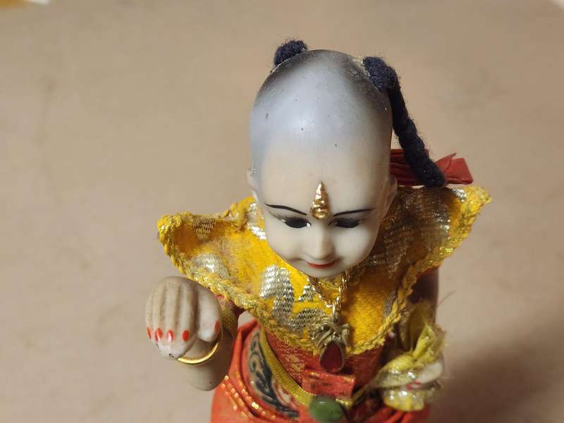 VINTAGE KUMAN THONG THAI HOLY AMULET FIGURINE, 1 OF 2