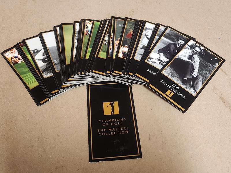 CHAMPIONS OF GOLF MASTERS COLLECTION SET OF CARDS