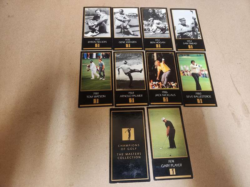 CHAMPIONS OF GOLF MASTERS COLLECTION SET OF CARDS