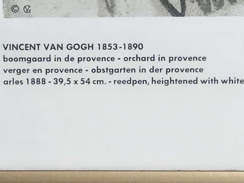 VINCENT VAN GOGH VERGER DE PROVENCE PRINT