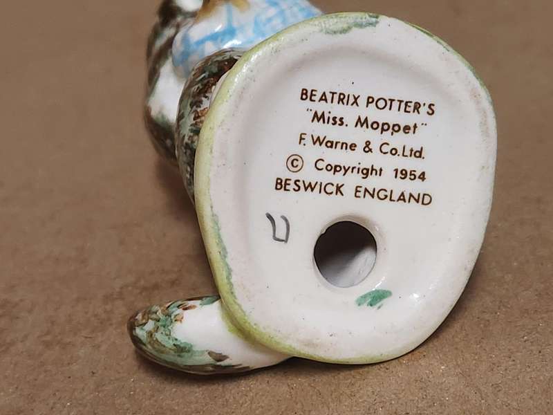 BEATRIX POTTER'S MISS MOPPET FIGURINE BY BESWICK