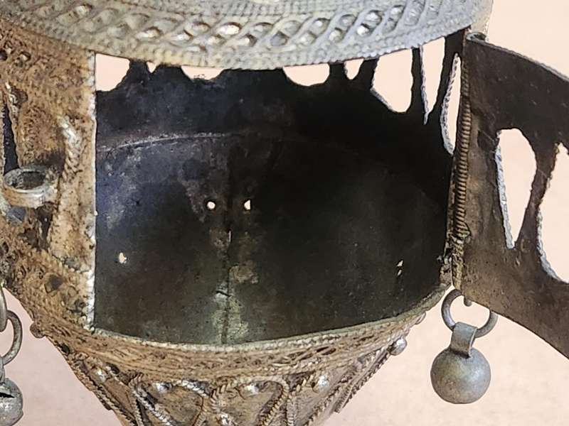 RARE VINTAGE SILVER PLATED EASTERN INCENSE BURNER