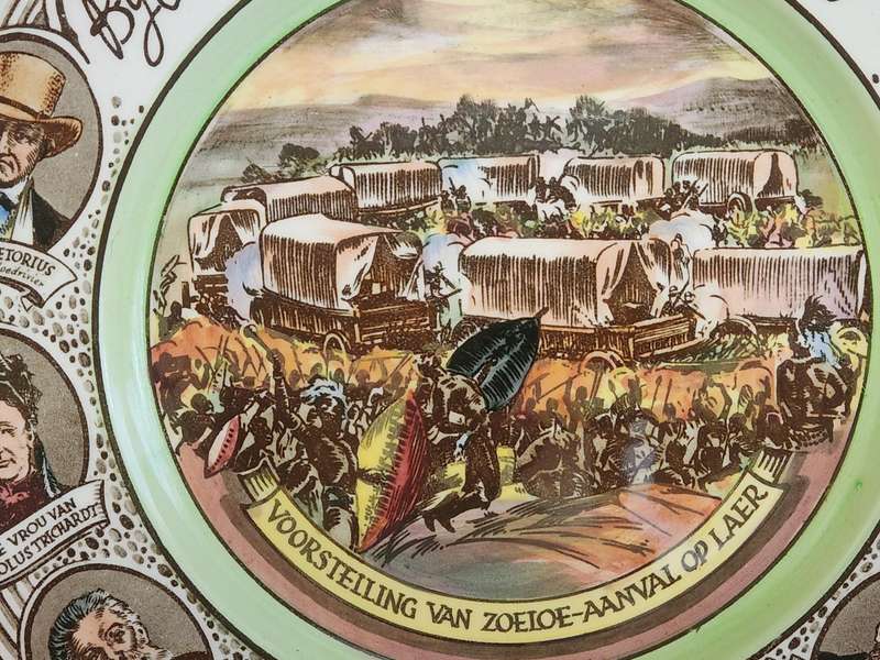 VINTAGE ROYAL DOULTON VOORTREKKER EEUFEES COMMEMORATIVE PLATE