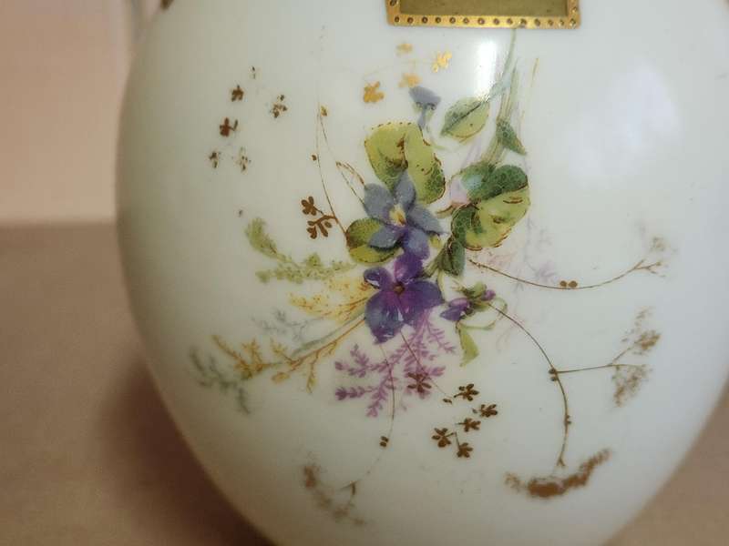 ANTIQUE 1890s MARTIAL REDON LIMOGES BULBOUS VASE