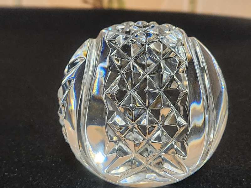 WATERFORD CRYSTAL WIMBLEDON TENNIS BALL PAPERWEIGHT