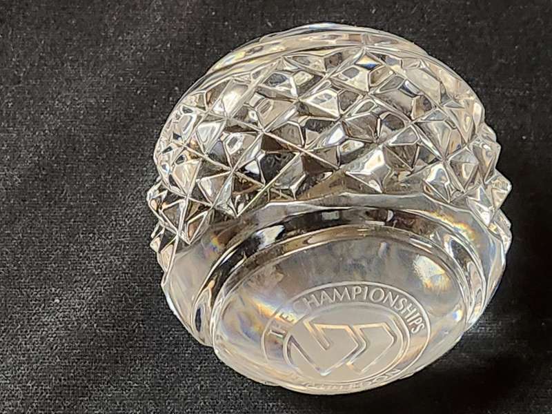 WATERFORD CRYSTAL WIMBLEDON TENNIS BALL PAPERWEIGHT