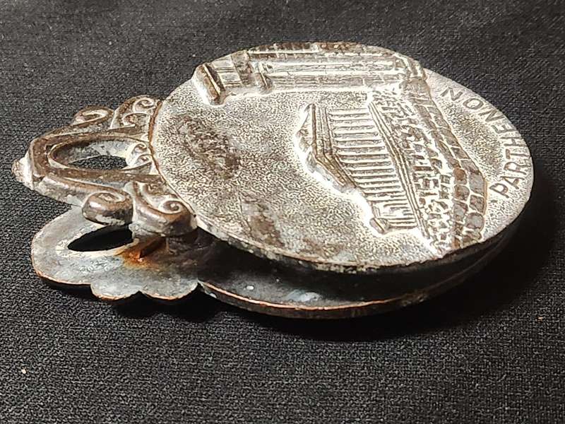 1940s OWL OF ATHENA PARTHENON BRONZE GREEK LETTER CLIP