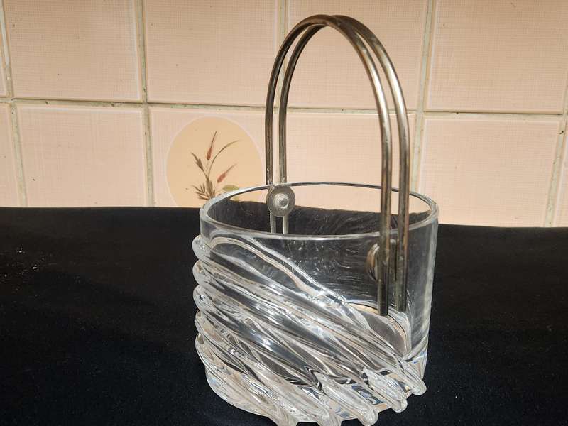 VINTAGE CRISTALLO DI CENSO CRYSTAL ICE BUCKET