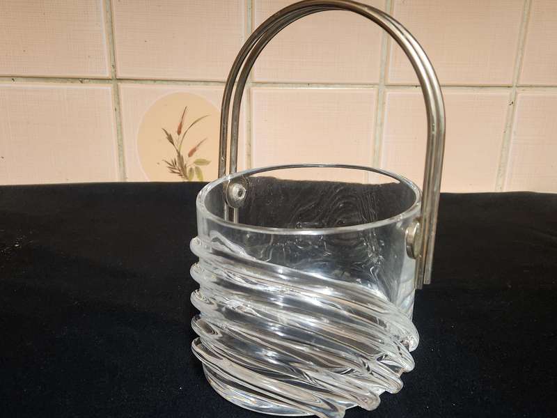 VINTAGE CRISTALLO DI CENSO CRYSTAL ICE BUCKET