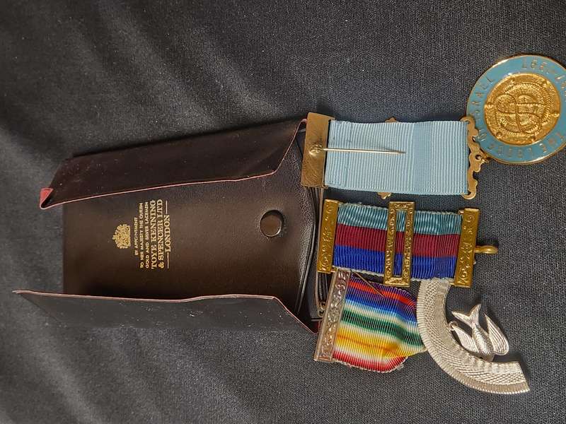 AWESOME THREE MASONIC BREAST JEWELS IN A TOYE KENNING AND SPENCER CASE