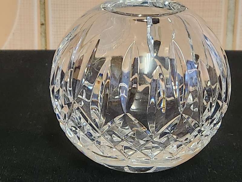 Waterford cut glass crystal bowl with the Wimbledon emblem