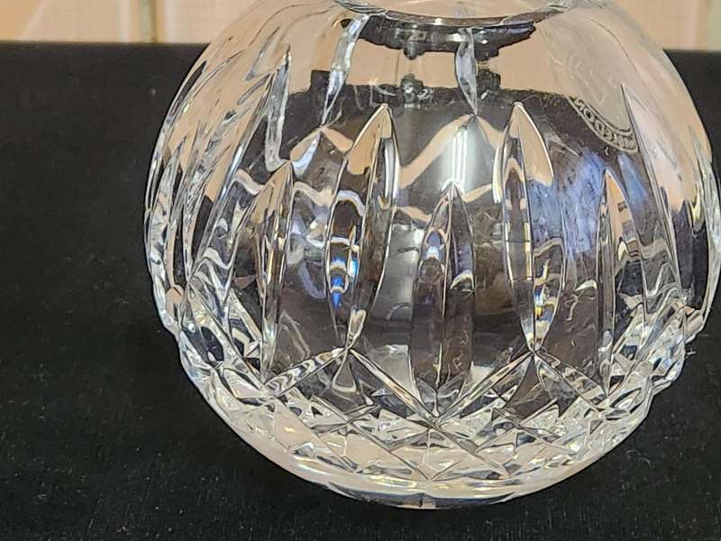 Waterford cut glass crystal bowl with the Wimbledon emblem