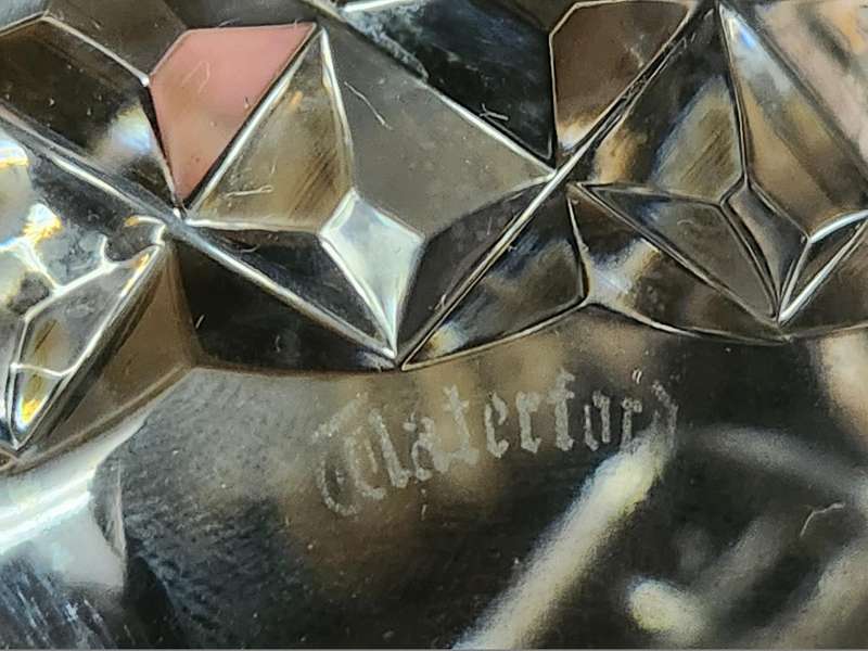 Waterford cut glass crystal bowl with the Wimbledon emblem