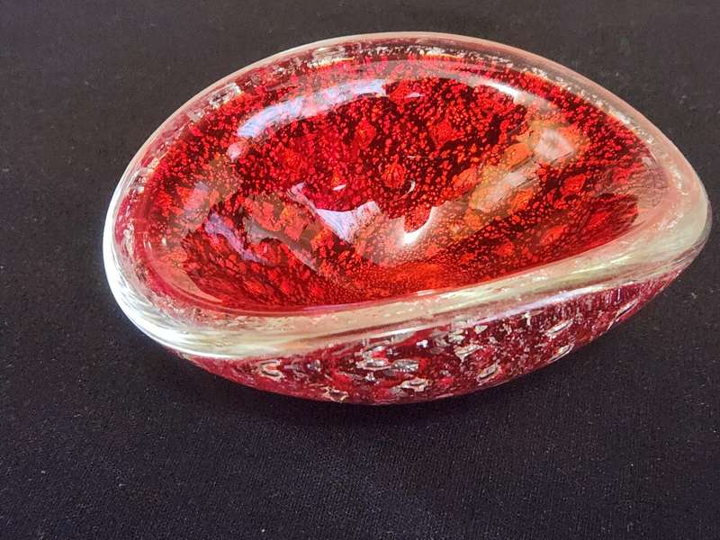 Vintage Studio Art Glass Barovier and Toso Style Small Bowl