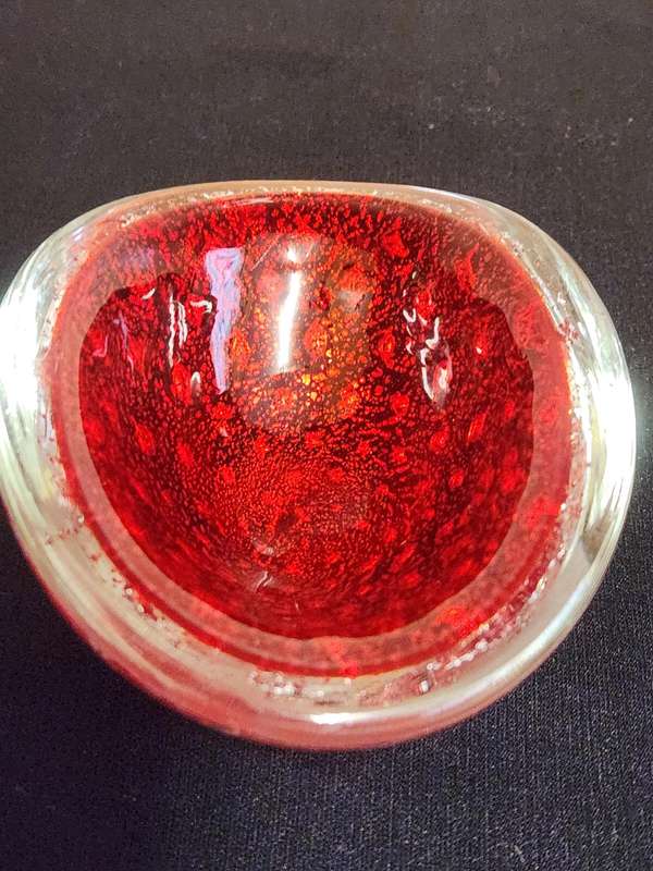 Vintage Studio Art Glass Barovier and Toso Style Small Bowl