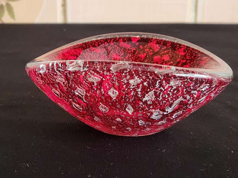 Vintage Studio Art Glass Barovier and Toso Style Small Bowl