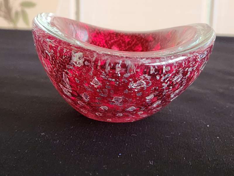 Vintage Studio Art Glass Barovier and Toso Style Small Bowl