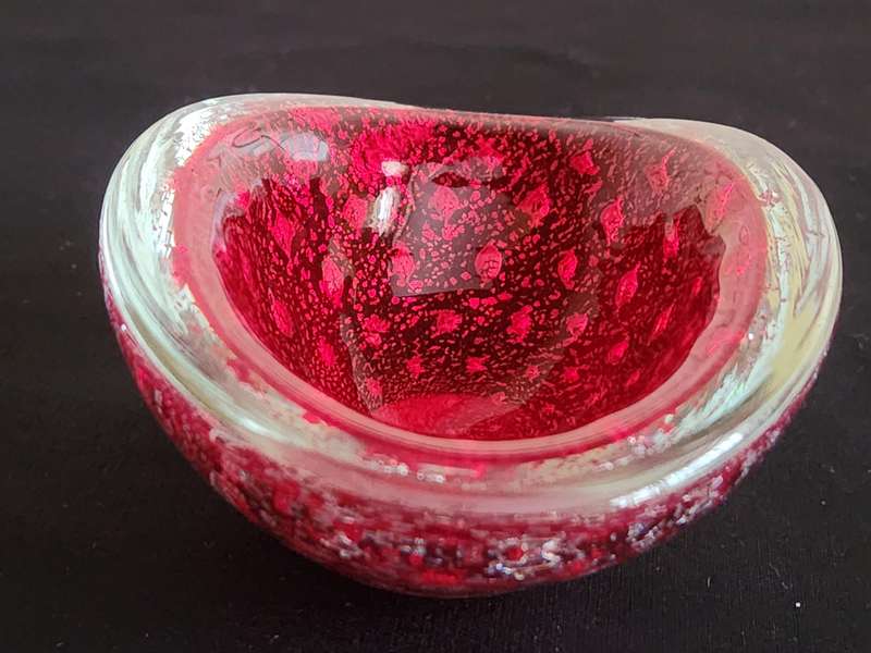 Vintage Studio Art Glass Barovier and Toso Style Small Bowl