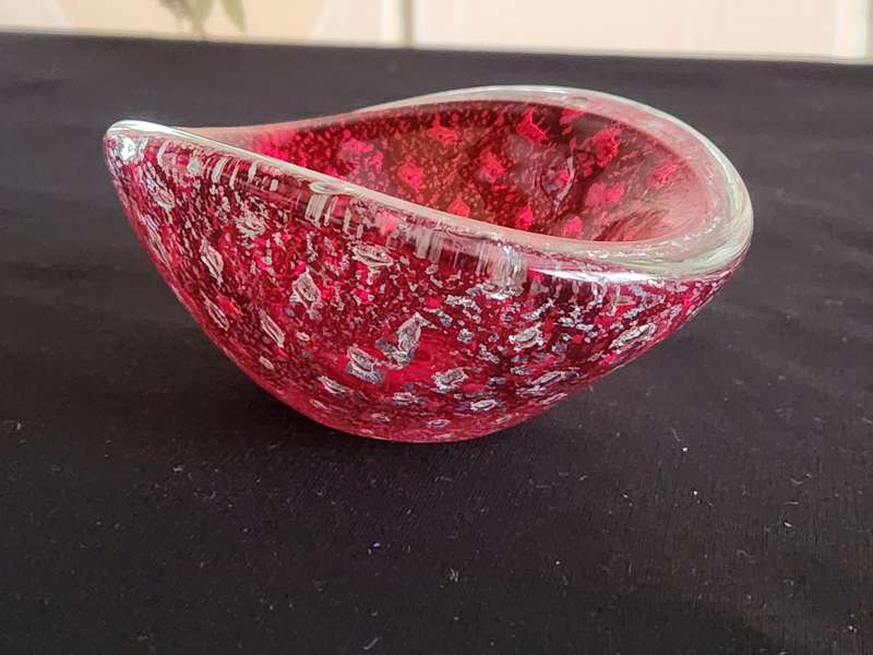 Vintage Studio Art Glass Barovier and Toso Style Small Bowl