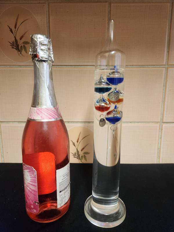 VINTAGE TALL GALILEO THERMOMETER