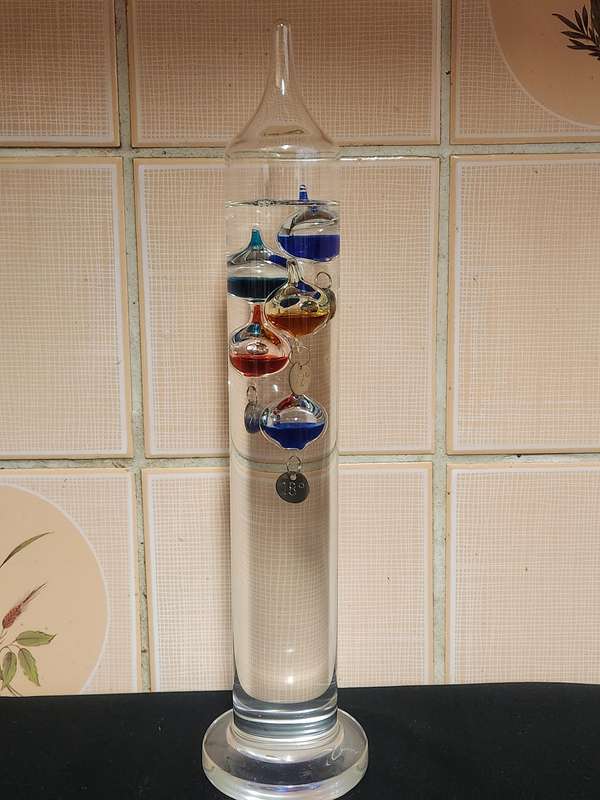 VINTAGE TALL GALILEO THERMOMETER