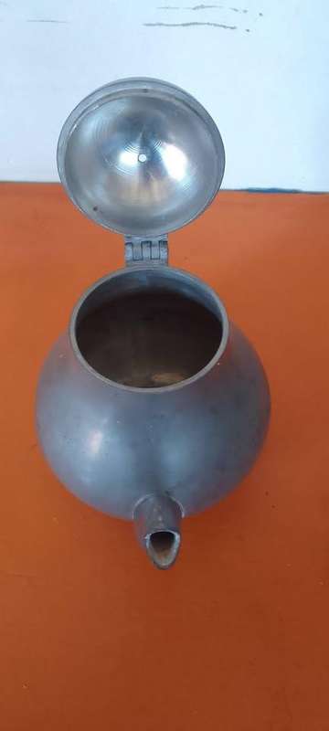 Pewter Coffee/Water/Tea - Cane Handle