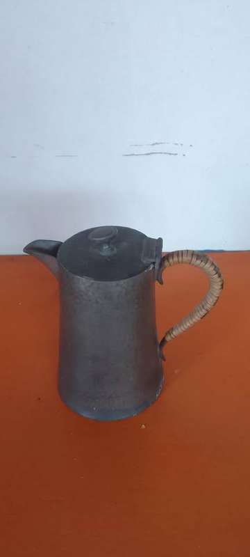 Pewter Coffee/Water/Tea - Cane Handle