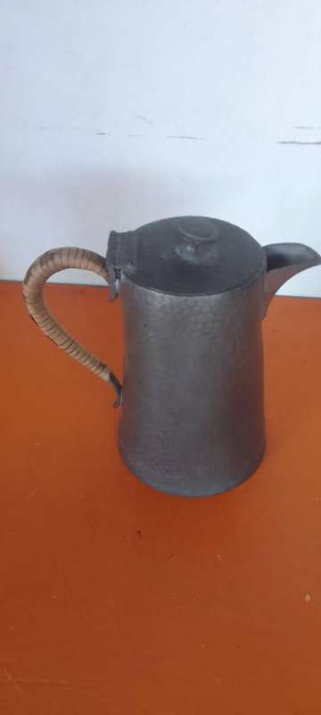 Pewter Coffee/Water/Tea - Cane Handle